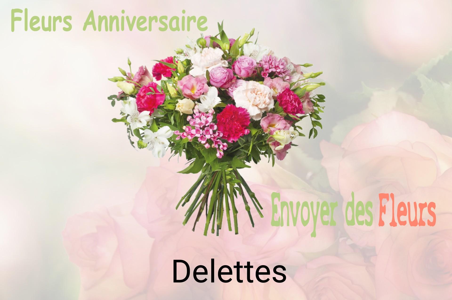 Bouquet de fleurs d’anniversaire livré à Delettes